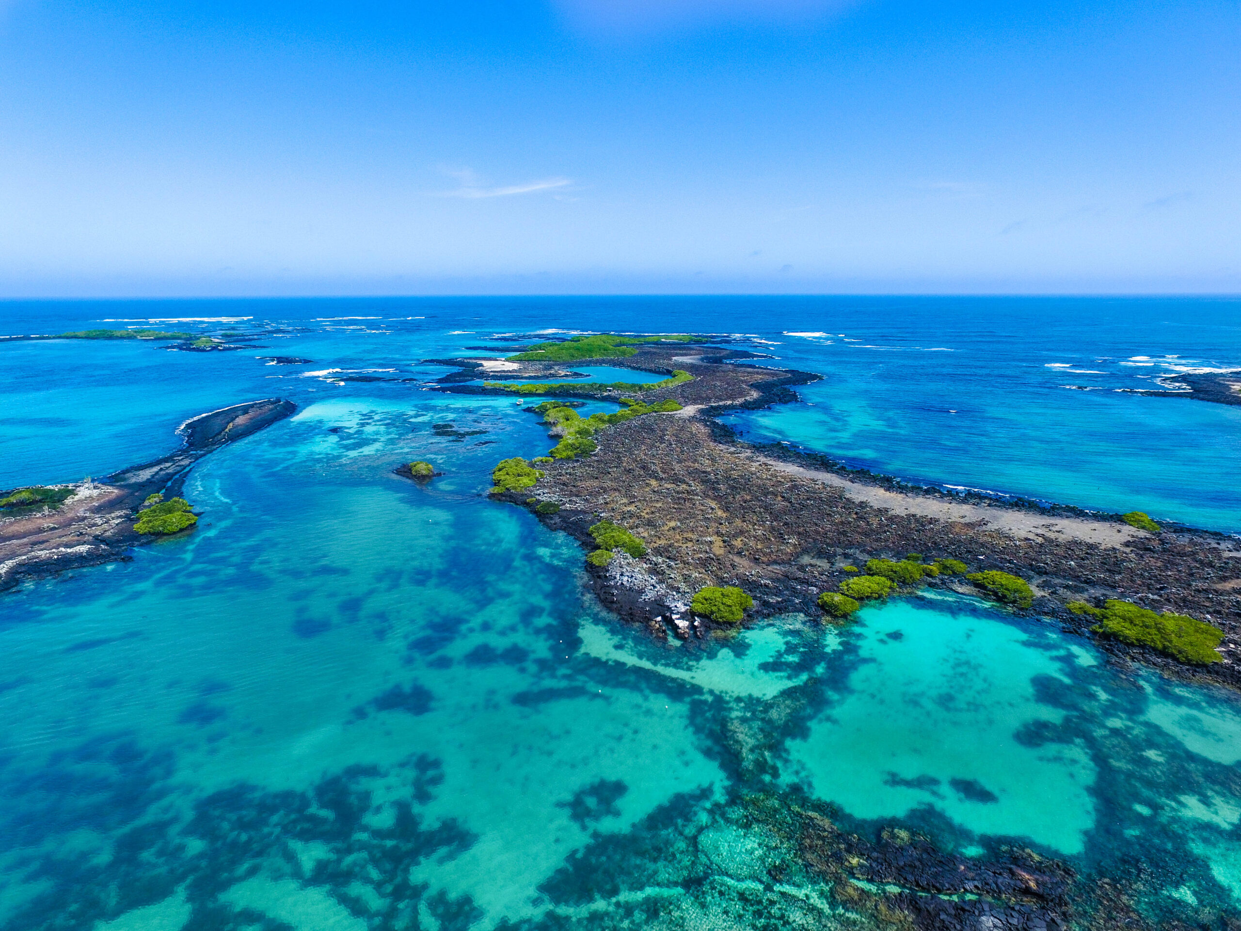 Galapagos islands from above